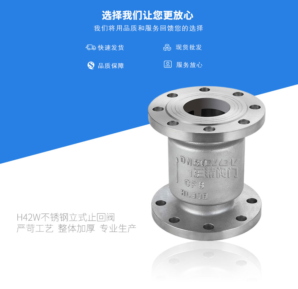 H42W不銹鋼立式止回閥 H42W不銹鋼立式止回閥