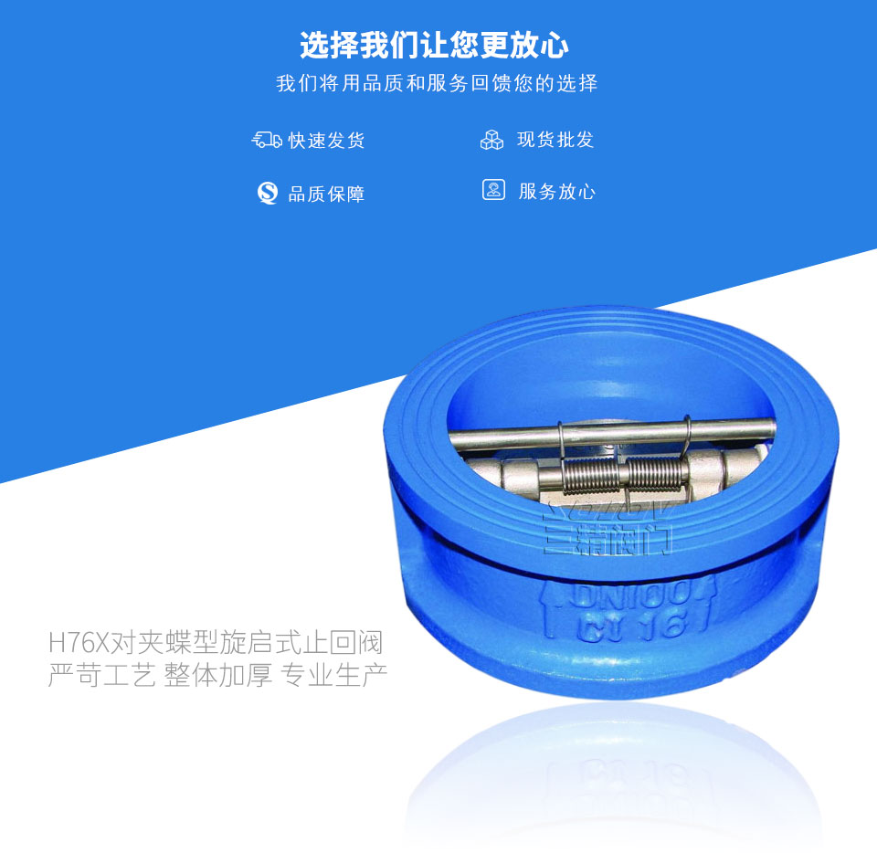 H76X對夾蝶型旋啟式止回閥 H76X對夾蝶型旋啟式止回閥
