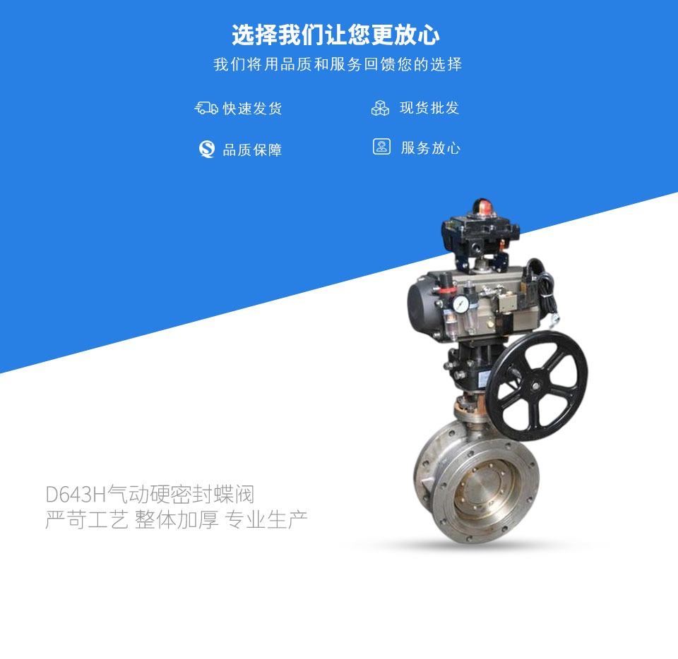 D643H氣動硬密封蝶閥 D643H氣動硬密封蝶閥
