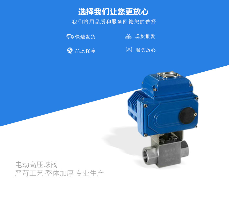 電動高壓球閥 電動高壓球閥